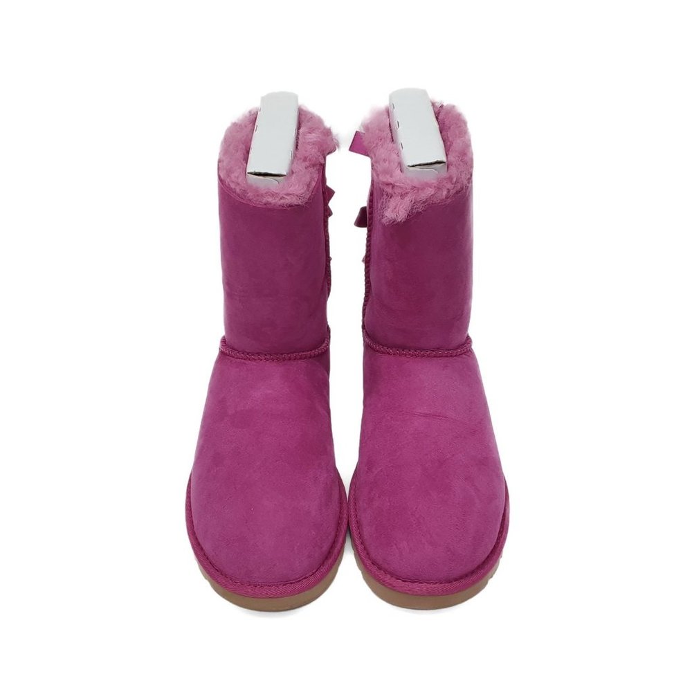 1002954 UGG W Bailey Bow [PINK] Women's Satin Bow Sheepskin Boots Size 7 US - Picture 2 of 4